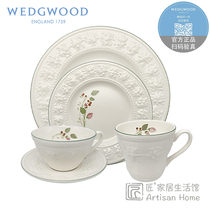 In stock WEDGWOOD Happy Holiday Raspberry Tableware 4-piece European Afternoon Tea Cup Sauce Mug Dinner Plate