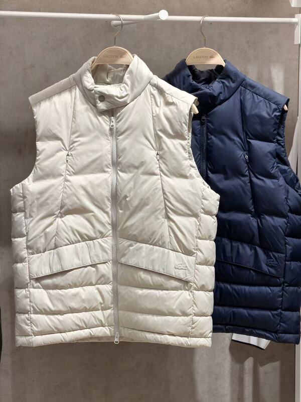 Lacoste French Crocodile Domestic Purchasing Agent Autumn and Winter Stand-Up Collar Goose down Vest Bh0705-98