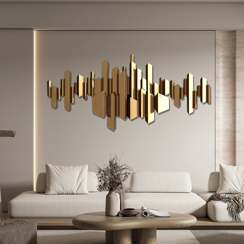 Wall Decoration Pendant Accessible Luxury Wall Decoration Modern Living Room Background Wall Hanging Restaurant Bedroom Wall Metal Wall Decoration