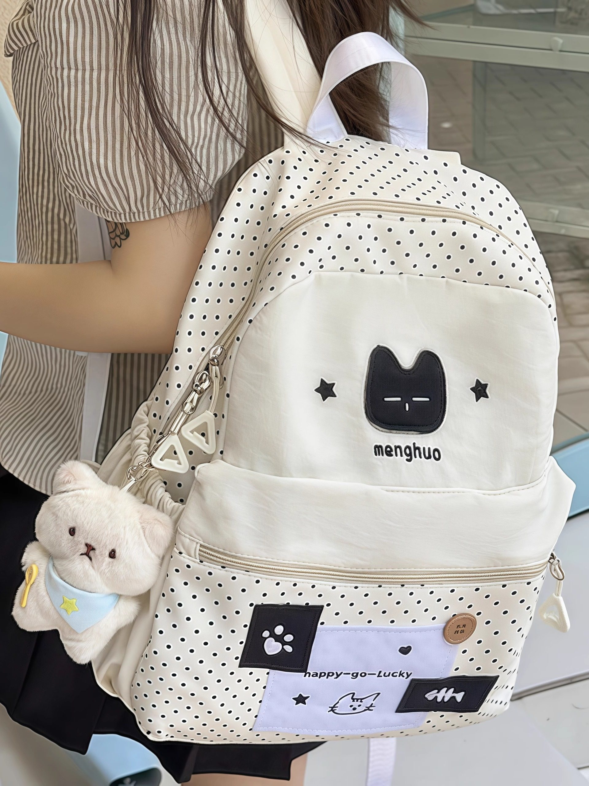 School Bag for Junior High School Girls, High Appearance Value, Niche Style, ins Style, 2025 New Model, Large Capacity Backpack, High School Student Shoulder Bag for Girls