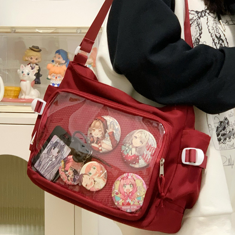 红色大容量痛包:二次元少女的心动单品,学生党必备!-痛包-淘宝好物网