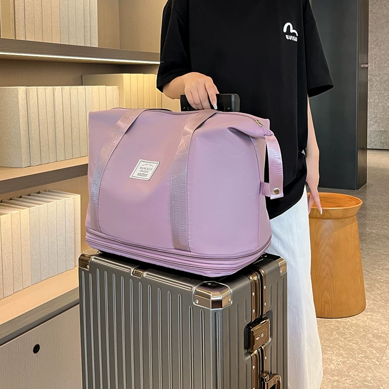 Universal capacious travel bag, folding suitcase, storage box, storage bag