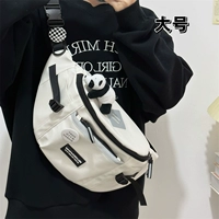 Белый, большого размера + кулон [может вместить iPad]