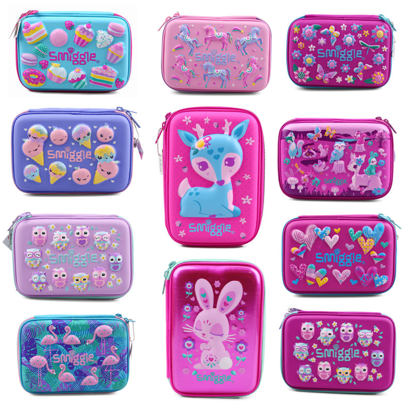 Special Aussie Smiggle Stationery Box students creatively light ultra-silent large capacity to collect pencil box