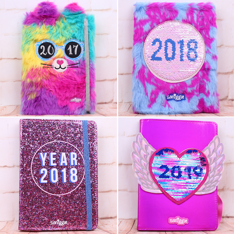 Australian Stationery Smigle Pink Plush Creative Collector's Edition Special Price Student Diary Notebook Series