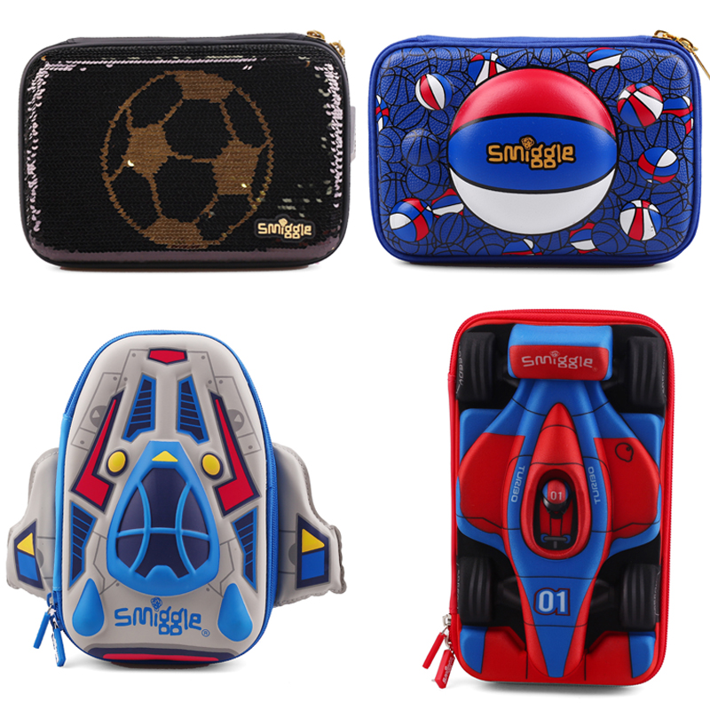 Special spot Australian smiggle Boys and Girls series Super Cool pen box children pen bag cartoon pencil box