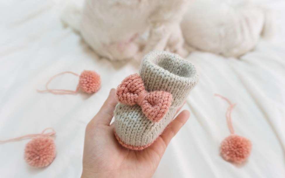 Bowknot wool socks Text translation knitting diagram Non-finished product Take a note mailbox