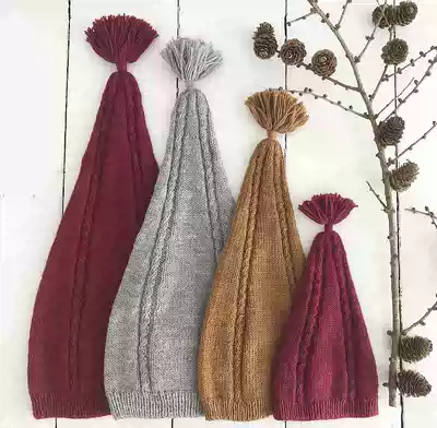 Siff's Christmas hat tassel hat text description translation weaving diagram non-finished shot Remarks mailbox