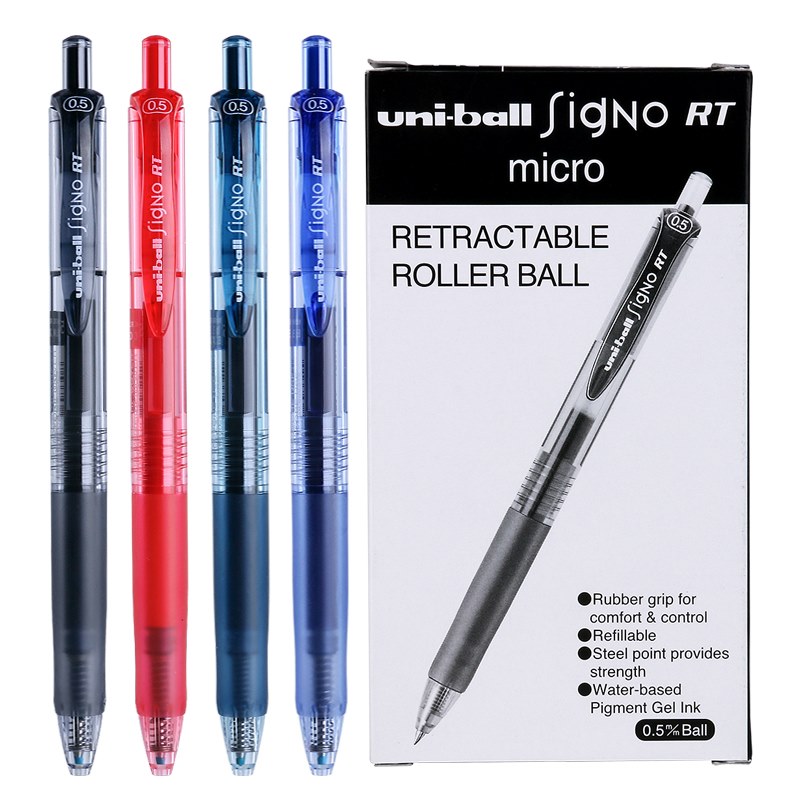 Imported Japan Mitsubishi pens UMN-105 0 5 medium pens UMN-138 0 38 black water-based pen signature pen
