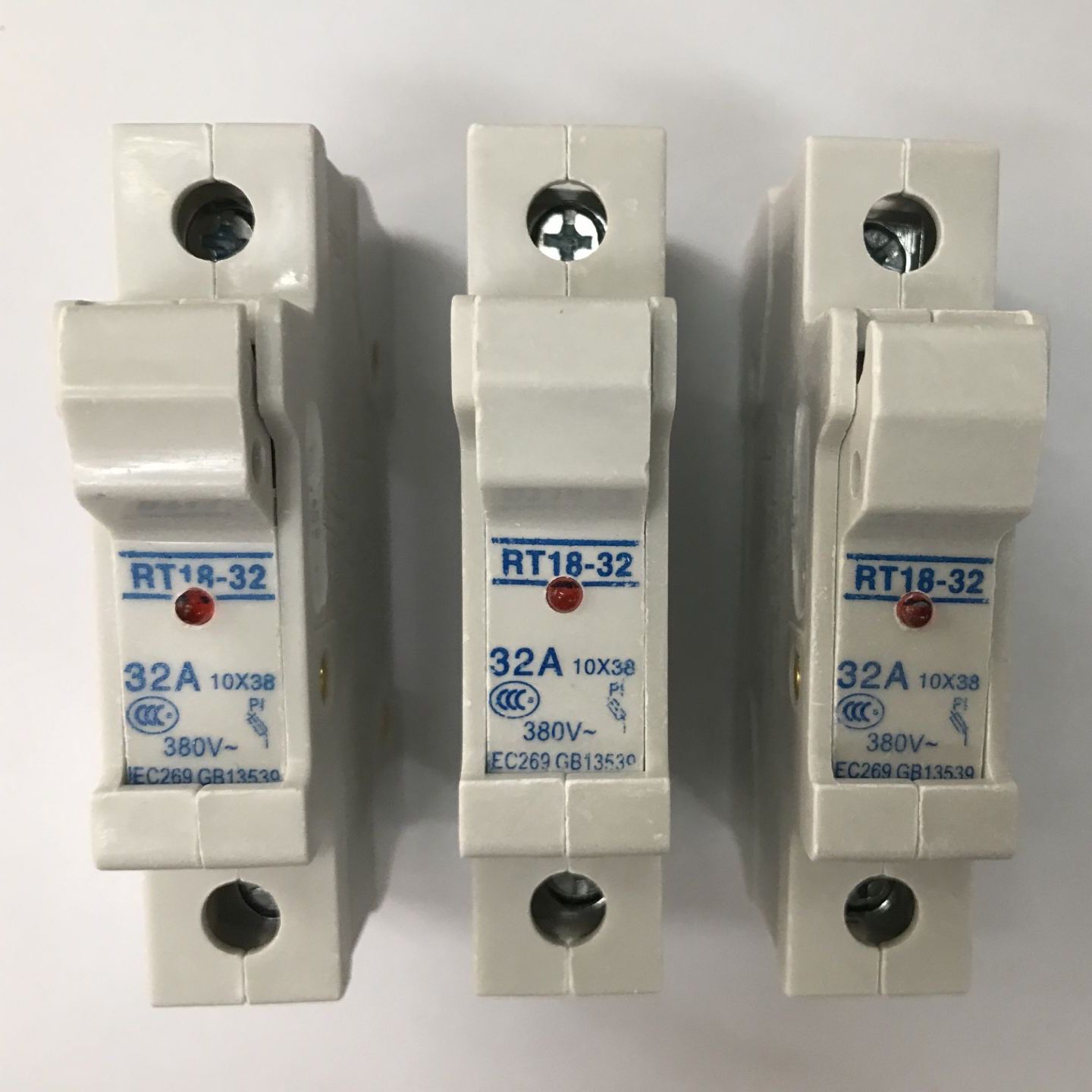 RT18-32X fuse Insurance seat R015 Insurance pipe 10X38 melt core ceramic 1A-32A