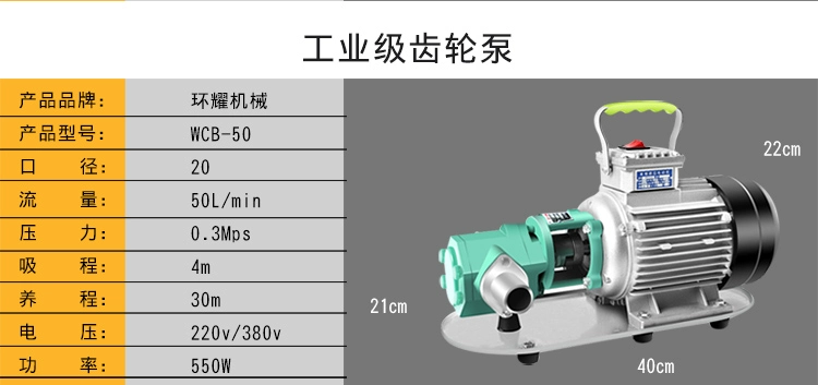 Độ nhớt cao tự mồi điện bơm dầu dầu diesel dầu thủy lực dầu ăn thép không gỉ bơm bánh răng 220V380V bơm thủy lực trục vít bơm thủy lực yuken