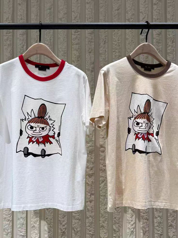 【Co-Branded】Authentic Printed T-Shirt 2026 Summer New Arrival Cool Cotton Color-Blocking Mbf2Tee043