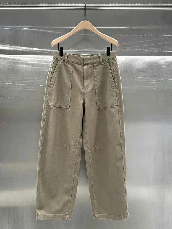 Authentic Work Pants 2026 Autumn New Collection Hemp Cotton Washed Vintage Crisp Low-Rise Cropped Knife-Cut Pants Mbf3Pat012 Authentic Work Pants 2026 Autumn New Collection Hemp Cotton Washed Vintage Crisp Low-Rise Cropped Knife-Cut Pants Mbf3Pat012