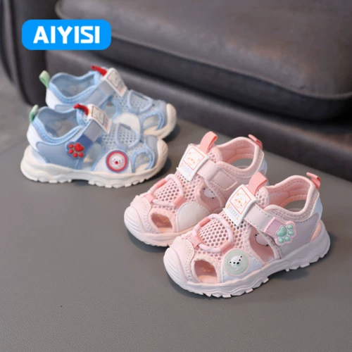 Сандалии, детская дышащая нескользящая летняя обувь для мальчиков, мягкая подошва, 1-2-3-4-5 лет