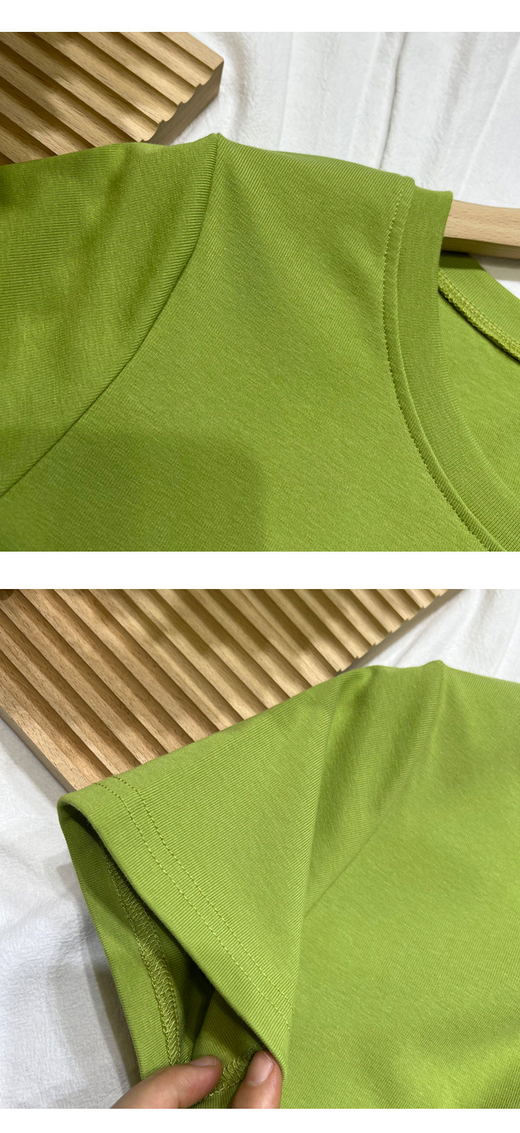 2022夏新款独特系带蝴蝶结不规则短袖T恤女修身百搭别致时尚上衣详情22