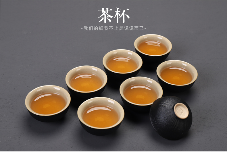 Have the ancient tea office suit household contracted sitting room teapot teacup tureen tea ceramic a complete set of kung fu tea set