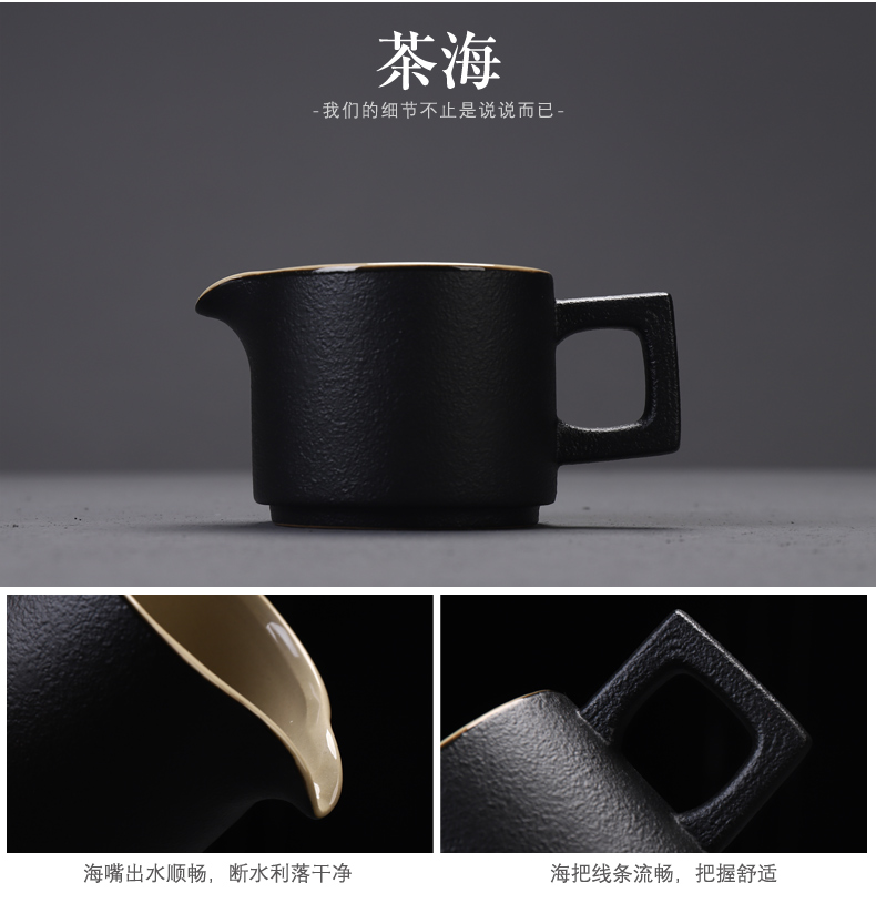Have the ancient tea office suit household contracted sitting room teapot teacup tureen tea ceramic a complete set of kung fu tea set