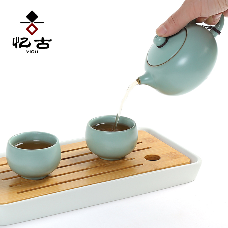 Have ancient your up with a pot of two cups of ceramic tea set household kung fu tea set to open your up teapot teacup tea tray