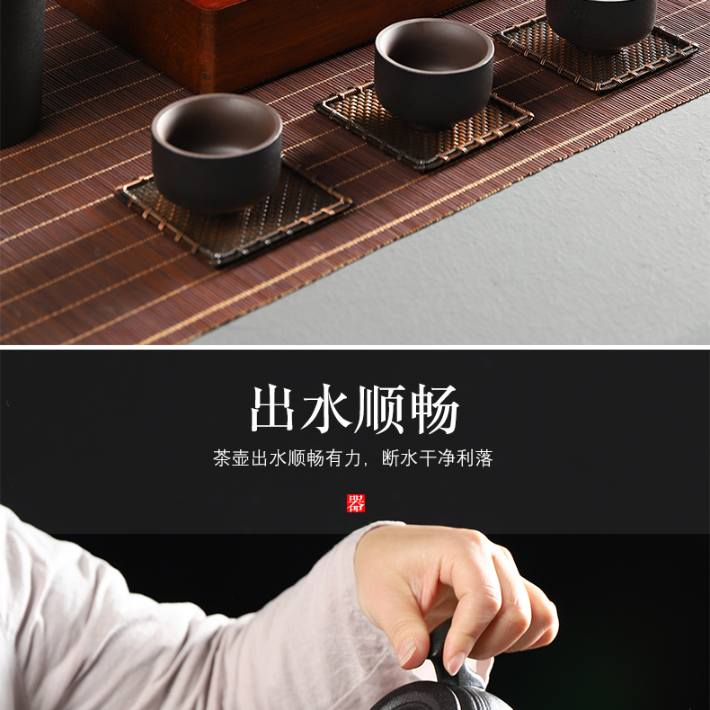 Have the coarse pottery teapot kung fu tea set home office ceramic base of black tea accessories make tea mercifully single pot
