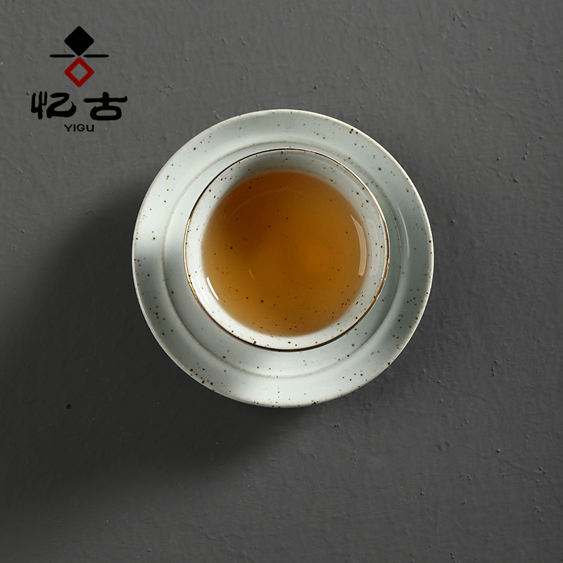 Have the coarse pottery ceramic cups single cup home office kung fu tea set personal master cup tea accessories sample tea cup