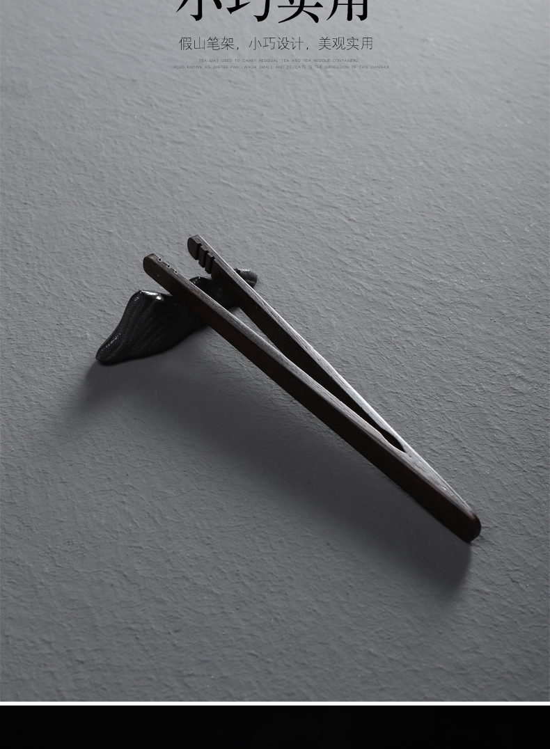 Have ancient ceramics rockery penholder brushes wuzhishan bijia tea accessories ChaGa frame tea taking creative furnishing articles