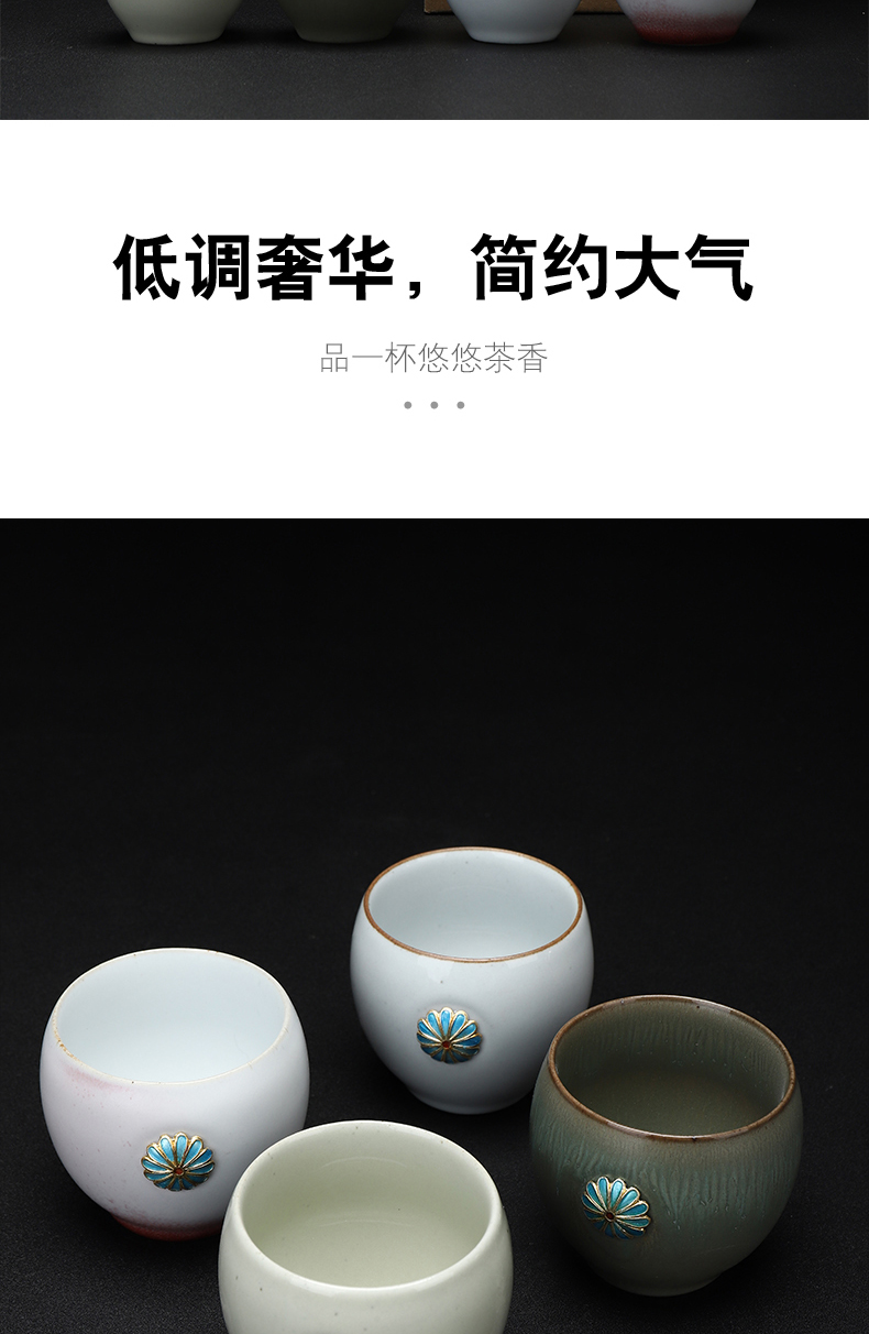 Have old sample tea cup ceramic cups large master cup single cup home of kung fu tea set four cups cup set of gift boxes