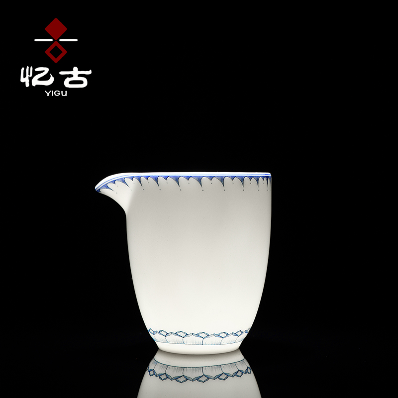 Yi ancient white porcelain kung fu tea accessories tea taking of household ceramics fair keller and tea tea sea points tea is tea