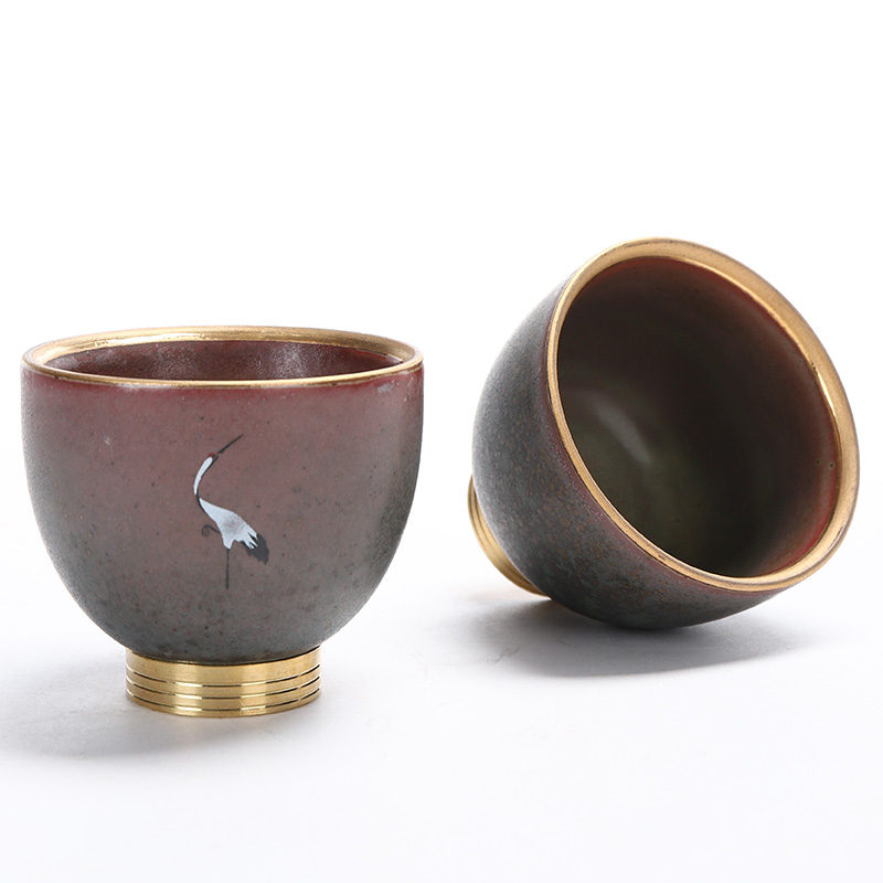 Have the ancient masters cup cup single CPU as variable hand - made teacup large single ceramic kung fu tea set sample tea cup