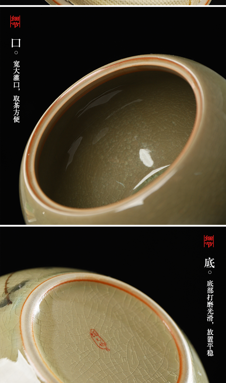 Have ancient ceramics caddy fixings hand - made the up POTS large kung fu tea accessories receive a seal pot and tea