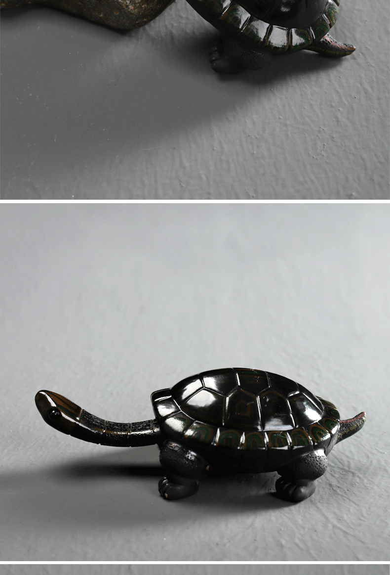 Have the color tortoise kung fu tea play accessories accessories creative purple sand tea pet tea tea tea tea art furnishing articles