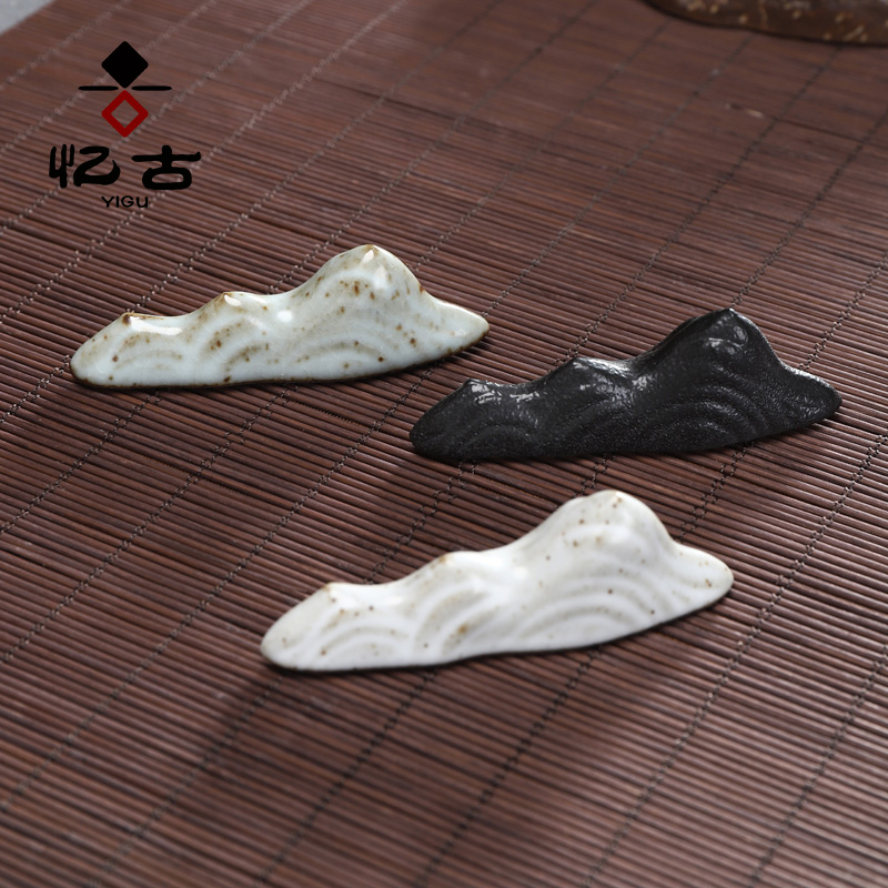 Have ancient ceramics rockery penholder brushes wuzhishan bijia tea accessories ChaGa frame tea taking creative furnishing articles
