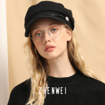 Four seasons new net red spring summer beret octagonal hat female British retro student painter hat navy hat female