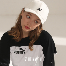 (W your name) Wei original baseball cap female W letter hat hard top spring and summer simple milky white cap cap