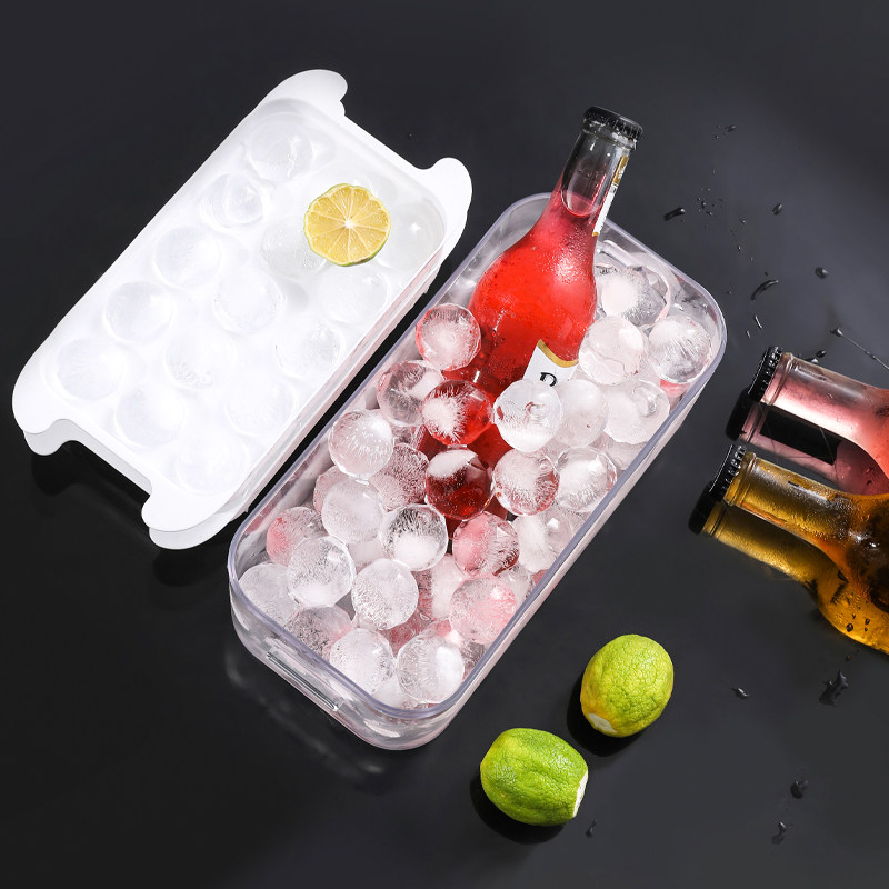 Ice-block molds silicone ice-freezer block box ice-making box Home with lid Frozen Ice Hockey Instrumental Ice Making Molds
