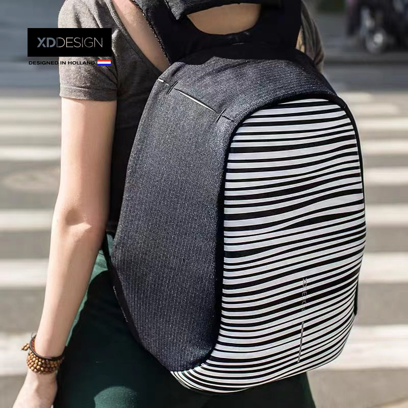 Dutch XDDESIGN THEFT PROTECTION Hooded Bag Camouflak Men's Double Shoulder Bag Casual Travel 14 Inch Computer Pack Trendy Bag