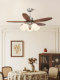 Dyson Solid Wood Fan Lamp, Antique Style Living Room Chandelier, Silent Electric Fan Chandelier, New Bauhaus Ceiling Fan Lamp for Dining Room
