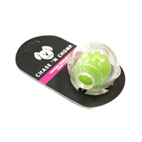 Caitec American Popular Pet Dog Toy Double -Layer Прозрачные мягкие резиновые шарики вокал, укусы, упущения, 6,4 см
