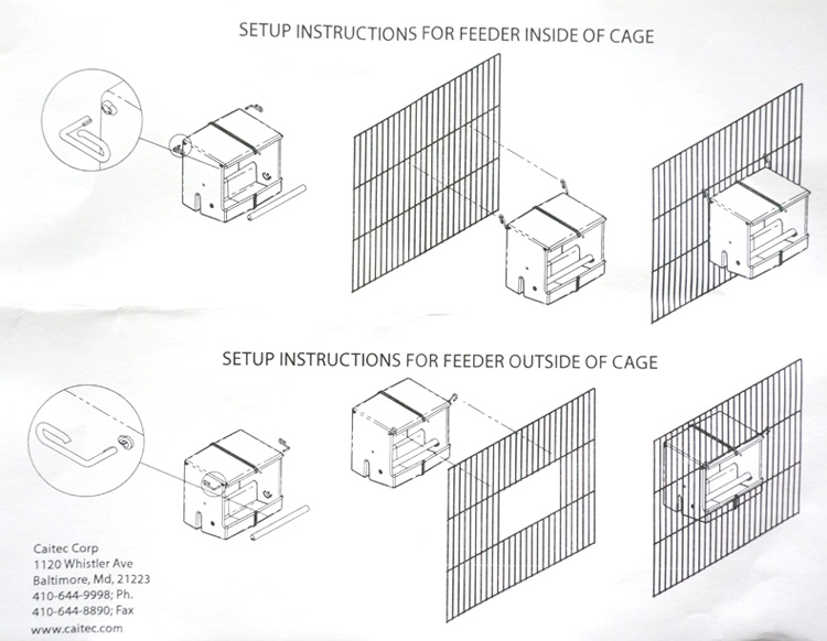 CAITEC American Foraging Paradise Parrot Bird Hộp chống rắc chim Bảo vệ thực phẩm tỉnh Làm sạch Vẹt cung cấp Nhỏ - Chim & Chăm sóc chim Supplies lồng lực chào mào