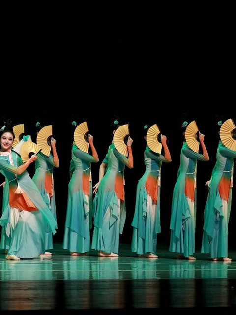 Drunk in the Spring Breeze Children's Performance Costume Classical Dance Performance Costume Chinese Style Flowing Dance Costume Fan Props Gauze Clothing Adult