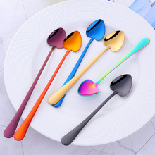 304不锈钢勺子创意可爱心形甜品勺