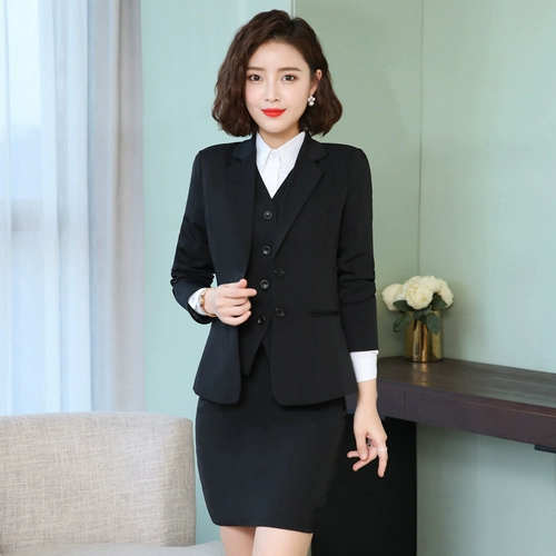 Комплект, пиджак классического кроя, осенний костюм, куртка для работы