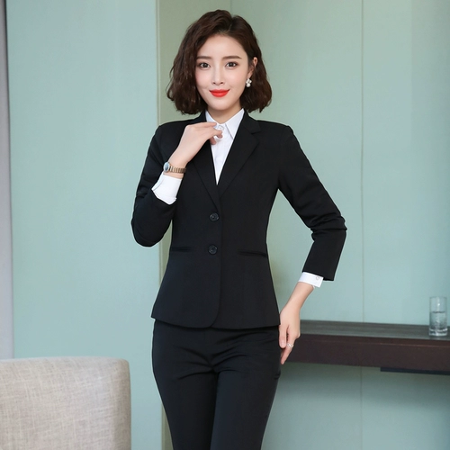 Комплект, пиджак классического кроя, осенний костюм, куртка для работы