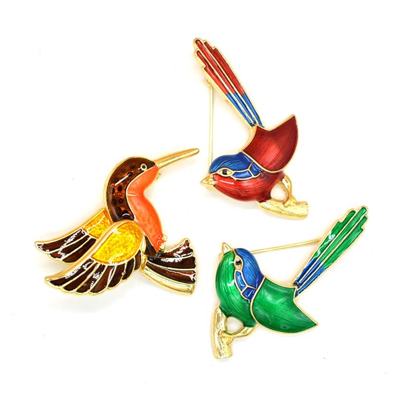 Châu Âu, Mỹ, Nhật Bản và Hàn Quốc phức tạp cổ điển chim ruồi cổ điển nuốt đàn ông và phụ nữ trâm cài chống ánh sáng - Trâm cài trâm cài áo