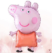 Special-shaped little sister pig balloon Little sister pig Pink Pepe pig aluminum film aluminum foil balloon little Pig Paige
