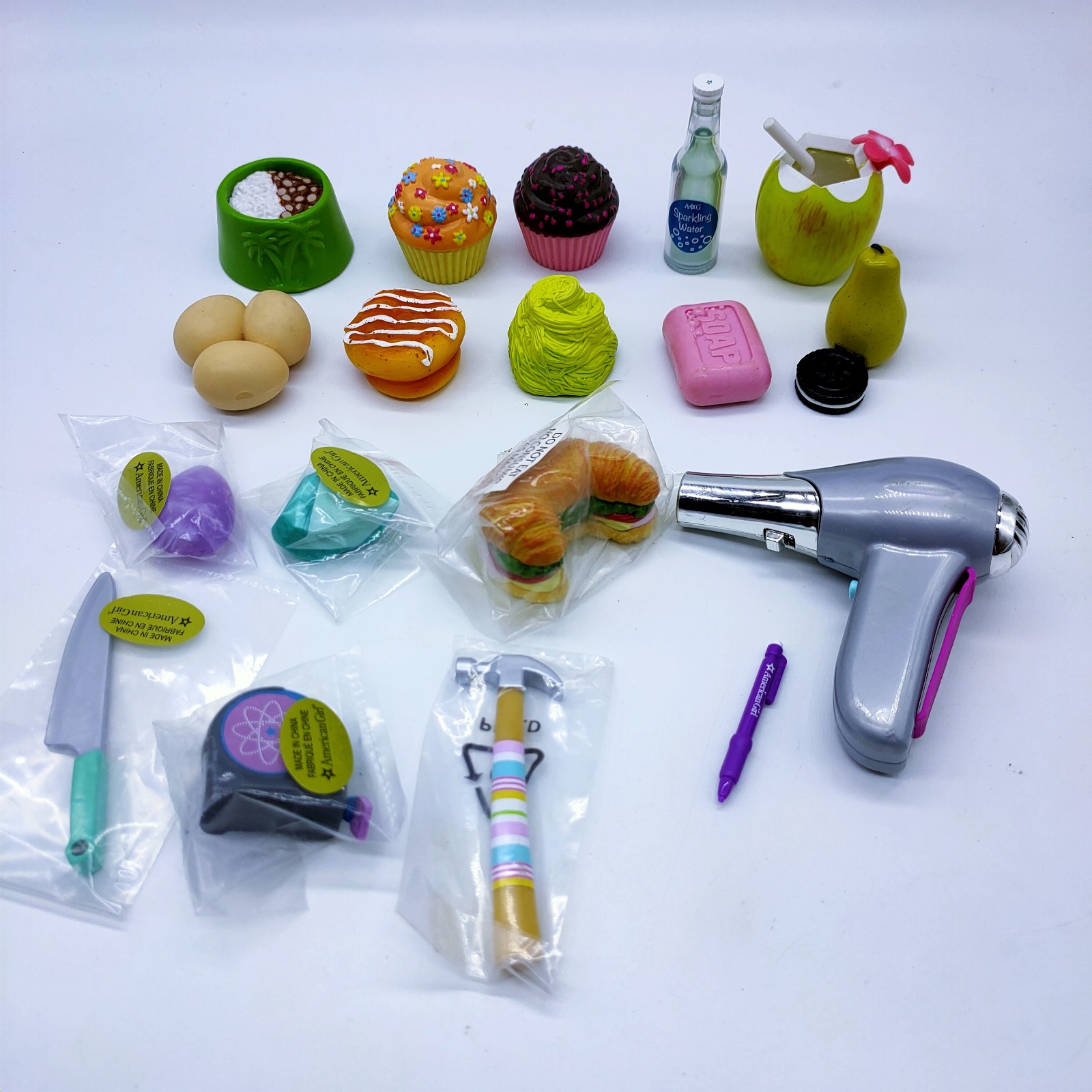 Loose Goods American Girl Accessories Bag Emulation Mini Food Cream Glue Diy Model Bread Doll Toy Swing
