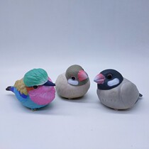 Bulk goods handheld cute friends simulated animals cute fat chirping birds cuckoos magpies sparrows hand-made ornaments