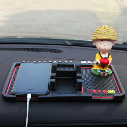 Car Navigation Phone Holder Anti-Slip Mat Car Dashboard Instrument Panel Car Storage Mat Decorative Accessories Collection