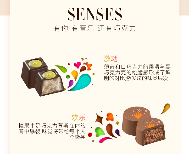 小神价 全球顶级巧克力 歌帝梵 嘉年华 巧克力礼盒 18粒/230g 图2
