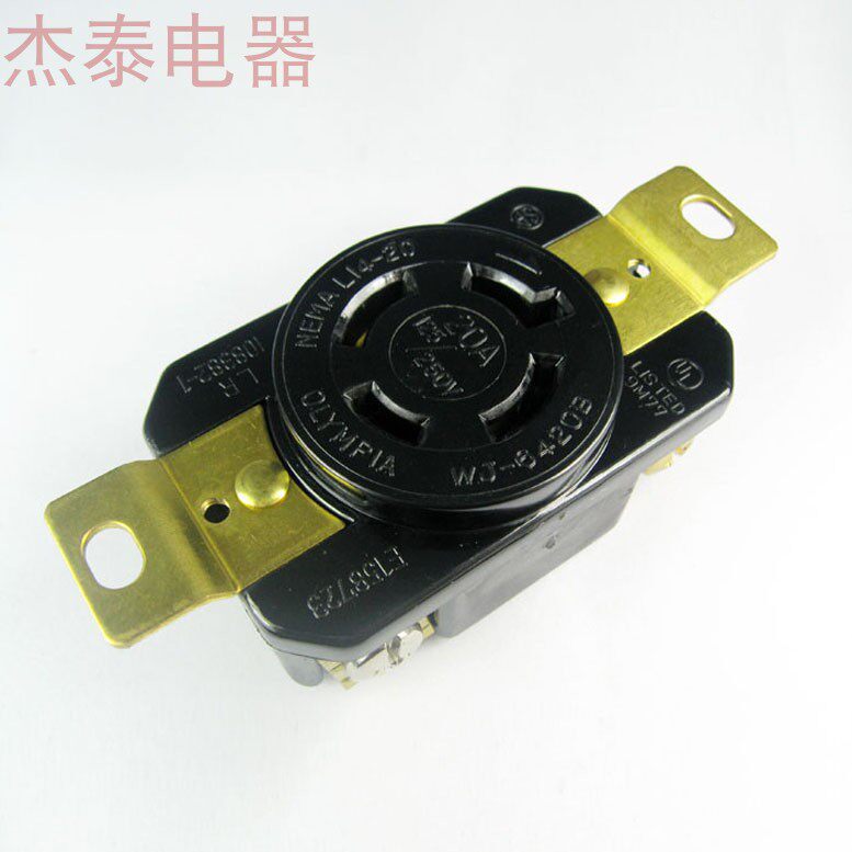 NEMA Socket L14-20R Large Dynamo Embedded Socket Concealed Industrial Socket Japan Motor