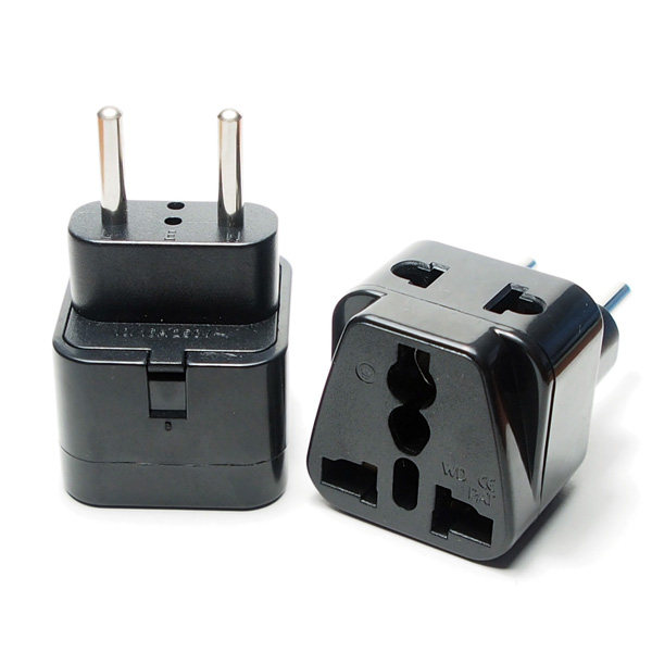Embedded European standard conversion plug Russian power conversion socket one-to-two conversion plug South America